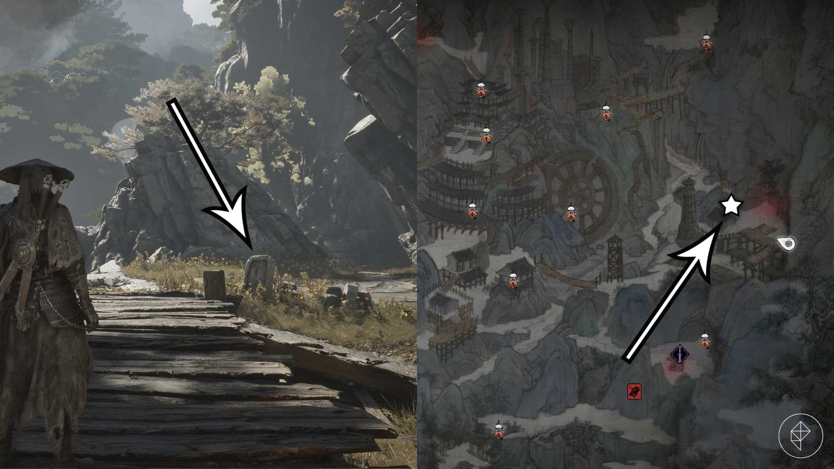The second medicinal herb location in Phantom Blade Zero.