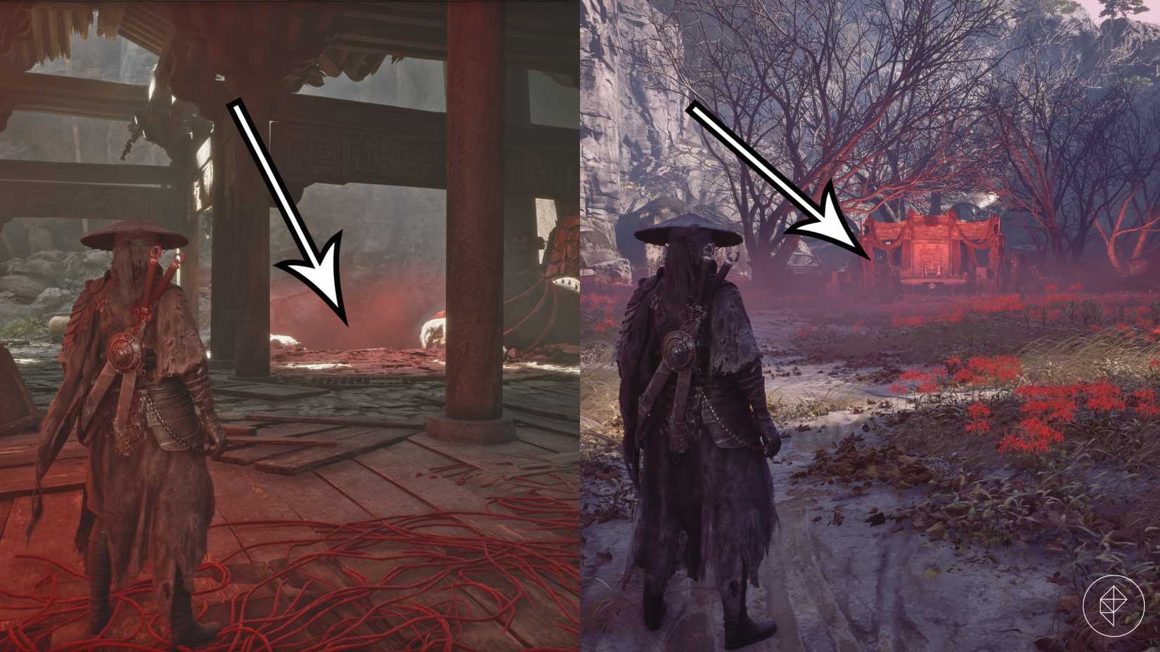 The first shrouded areas on the Weeping Creek Valley map in Phantom Blade Zero.