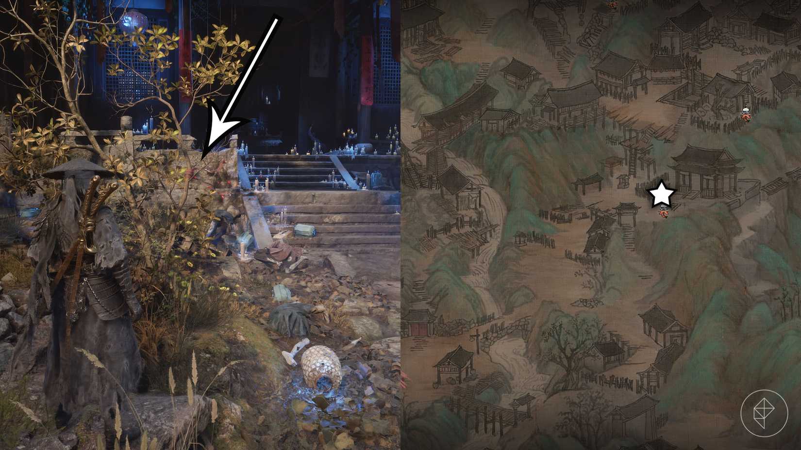 All ribbon locations in Phantom Blade Zero 23 A Phantom Blade Zero montage showing the location of a ribbon in Village of Lu