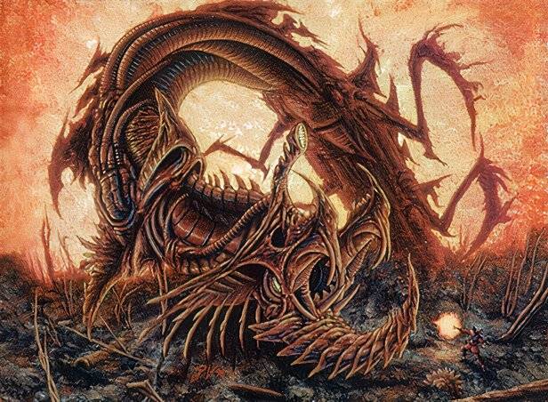 30 Years Later, Magic’s Most Ridiculous 1-Mana Creature Is Still a Competitive Powerhouse 34 Phyrexian Dreadnought - Art - Judge Gift Cards 2010