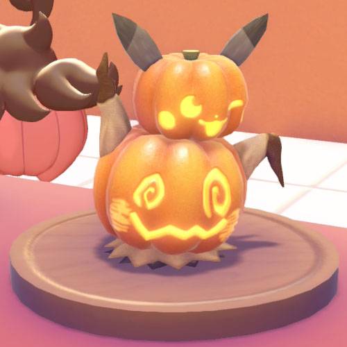 The pumpkin lantern tower event item from Pokémon Pokopia