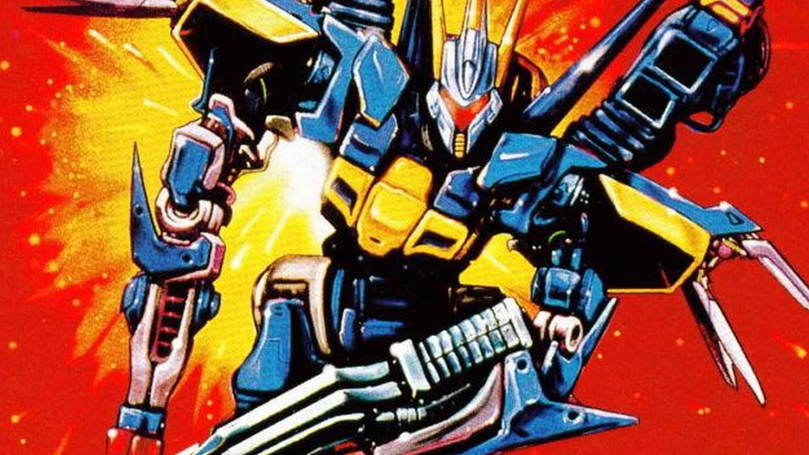 Ranger X cropped artwork shows a shaded line drawing of a mech in a battle pose, facing the viewer