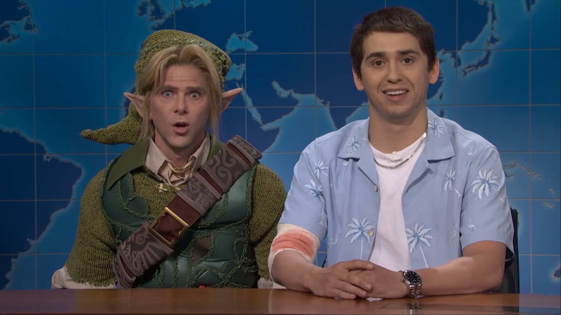 Link And GTA 6's Jason Get Into A Heated Debate In Hilarious SNL Weekend Update Bit