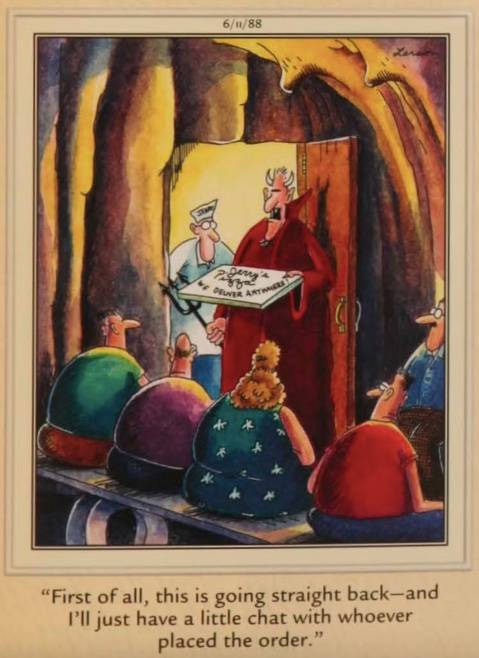 The Far Side Devil pizza 