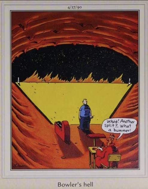 The Far Side Bowling hell