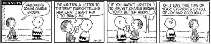 The Best 'Peanuts' Great Pumpkin Comic Strip Came Out 2 Years Before the Famous TV Special