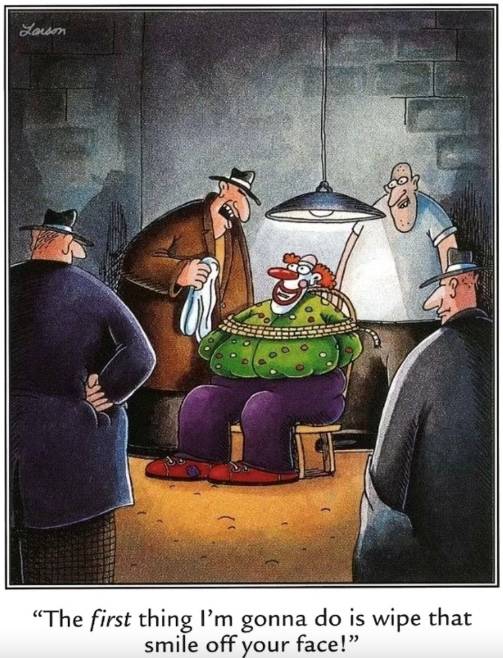 The Far Side Clown