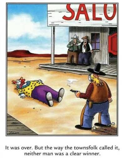 The Far Side Clown
