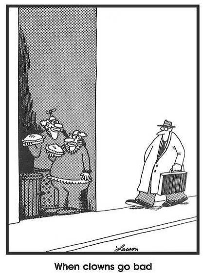 The Far Side Clown