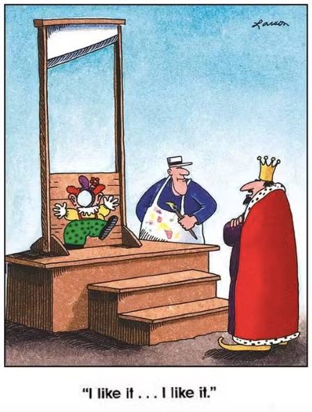 The Far Side Clown