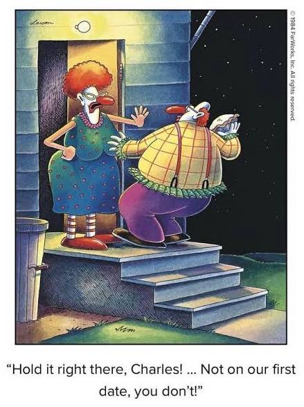 The Far Side Clown