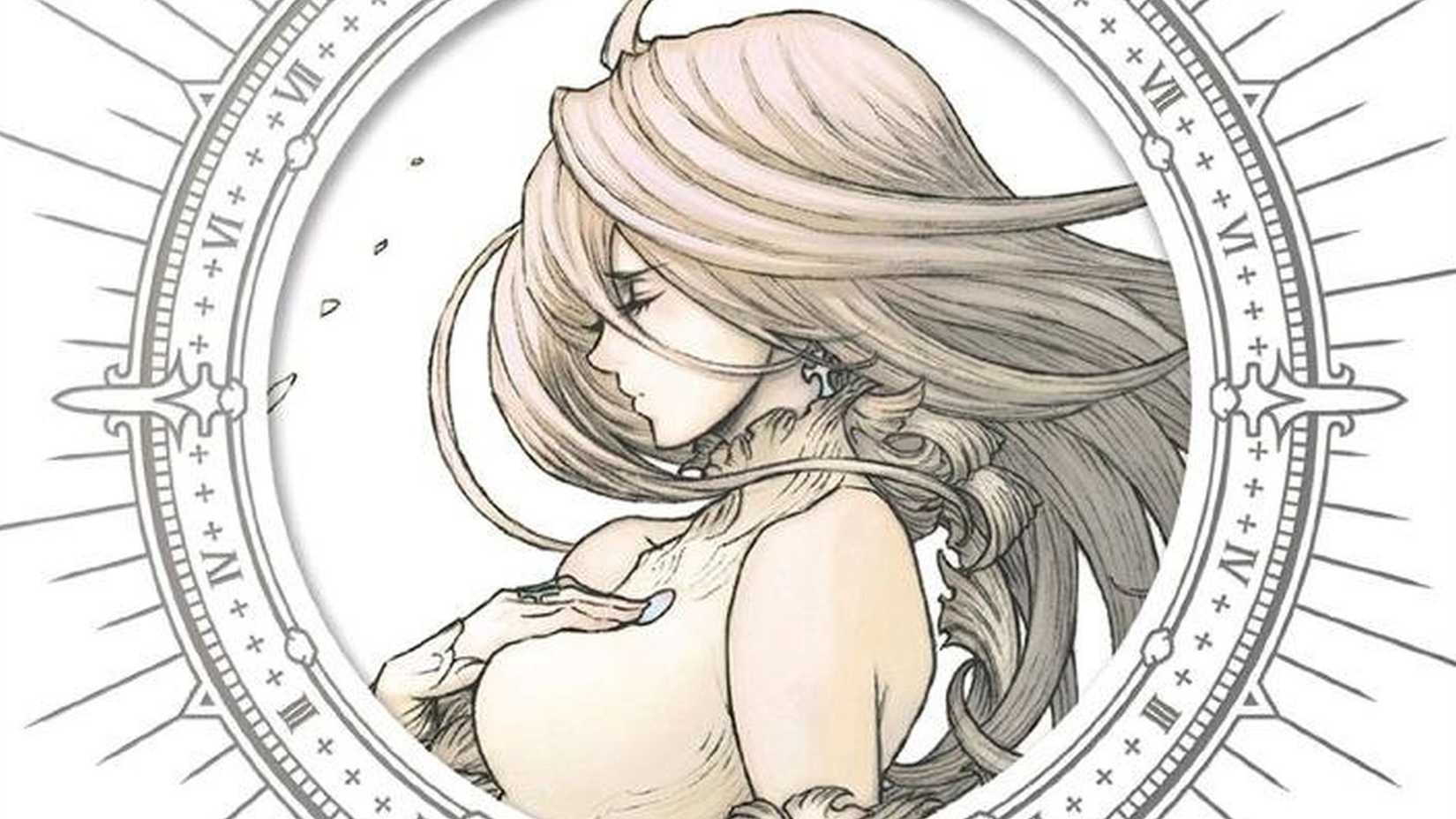 The Last Story Wii cropped cover art shows a woman in profile, her hand to her chest, her hair windswept