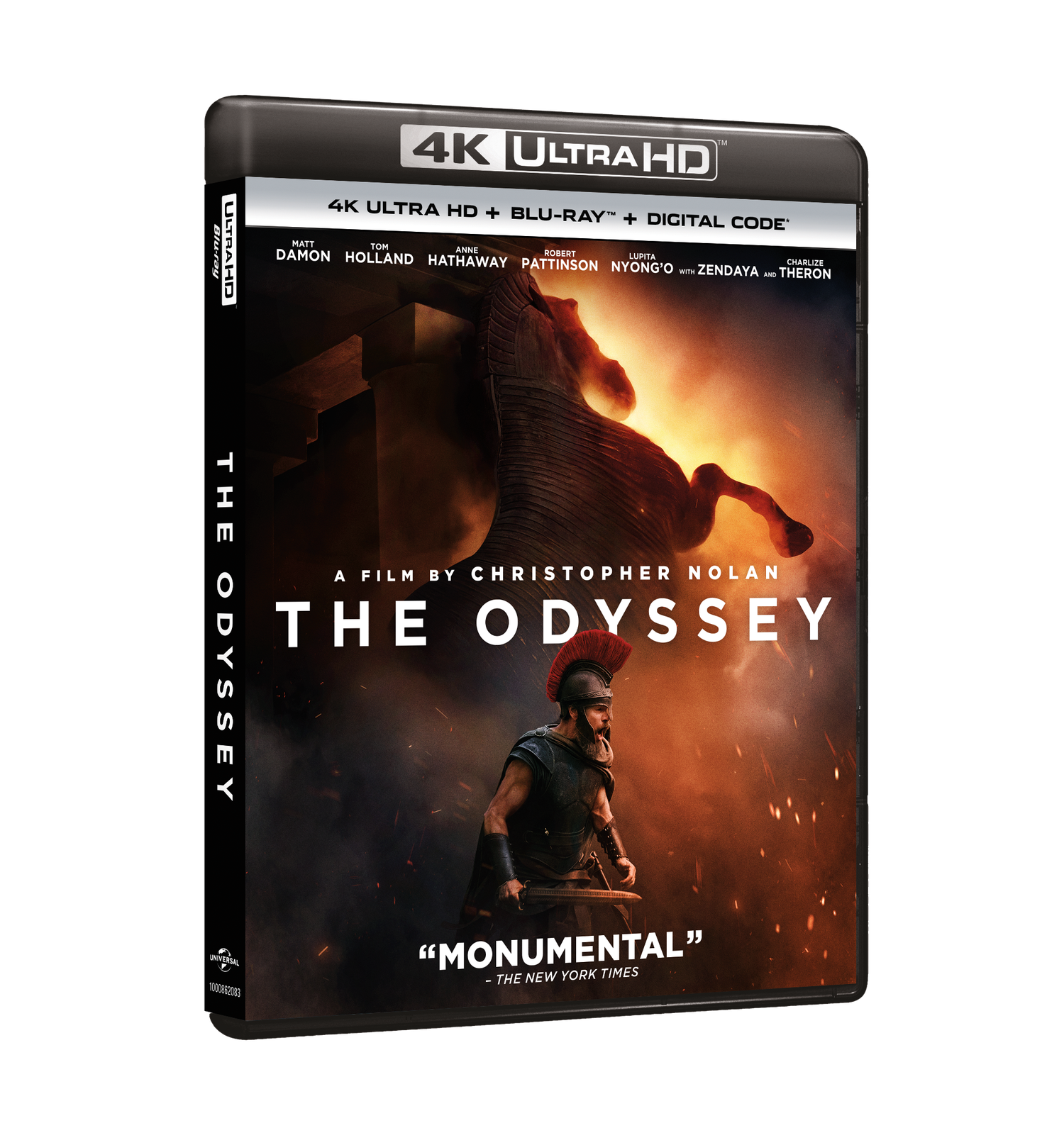 The Odyssey 4K Blu-ray sleeve