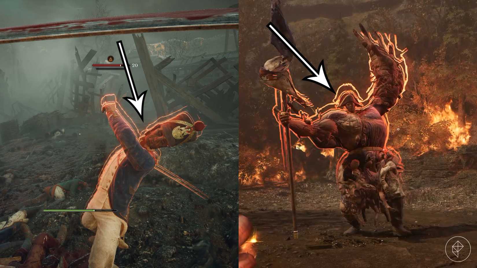 Unblockable attacks in Valor Mortis.