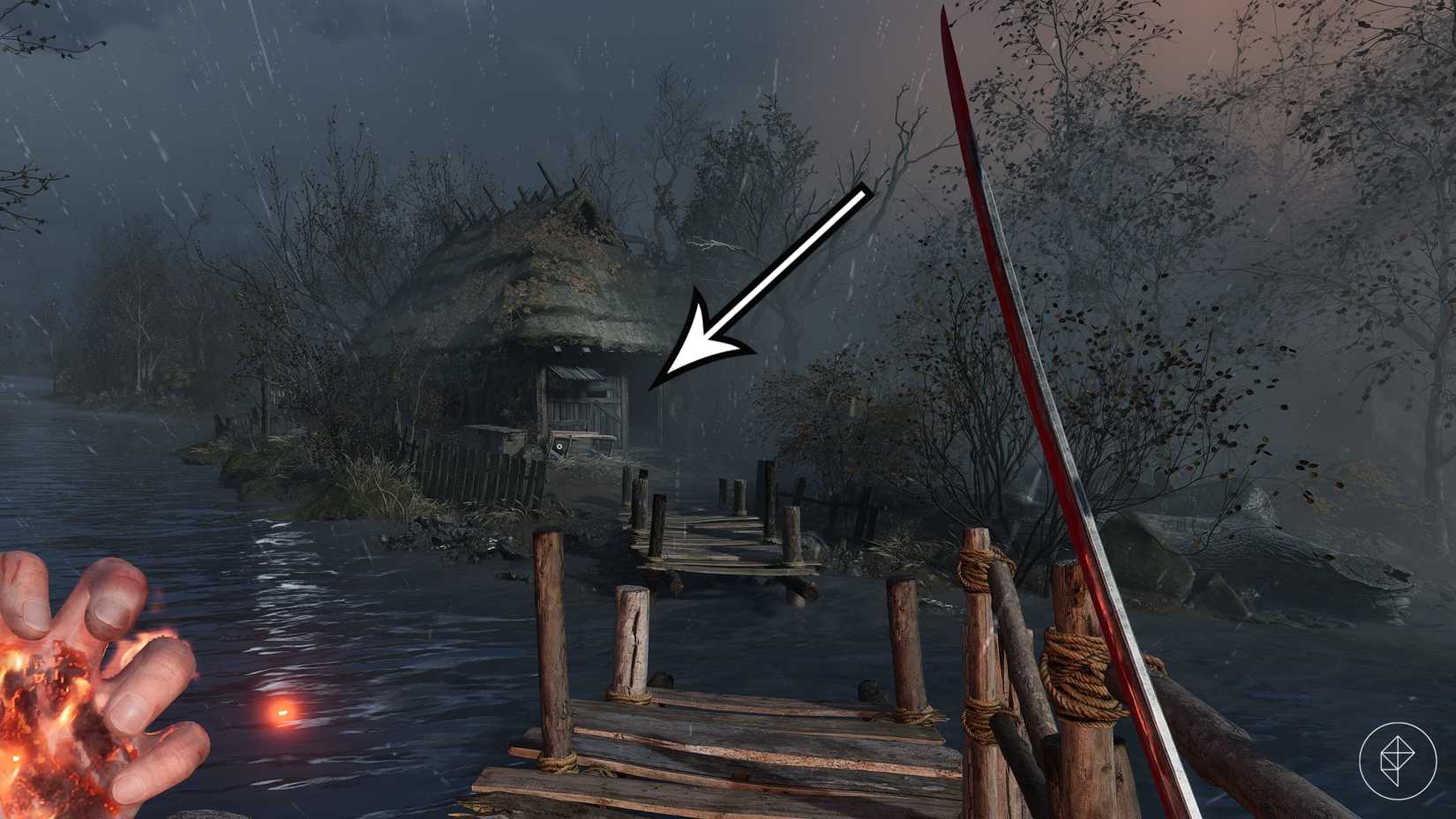 The location of the item needed to soothe the crying baby during the "Lullaby" quest in Valor Mortis.