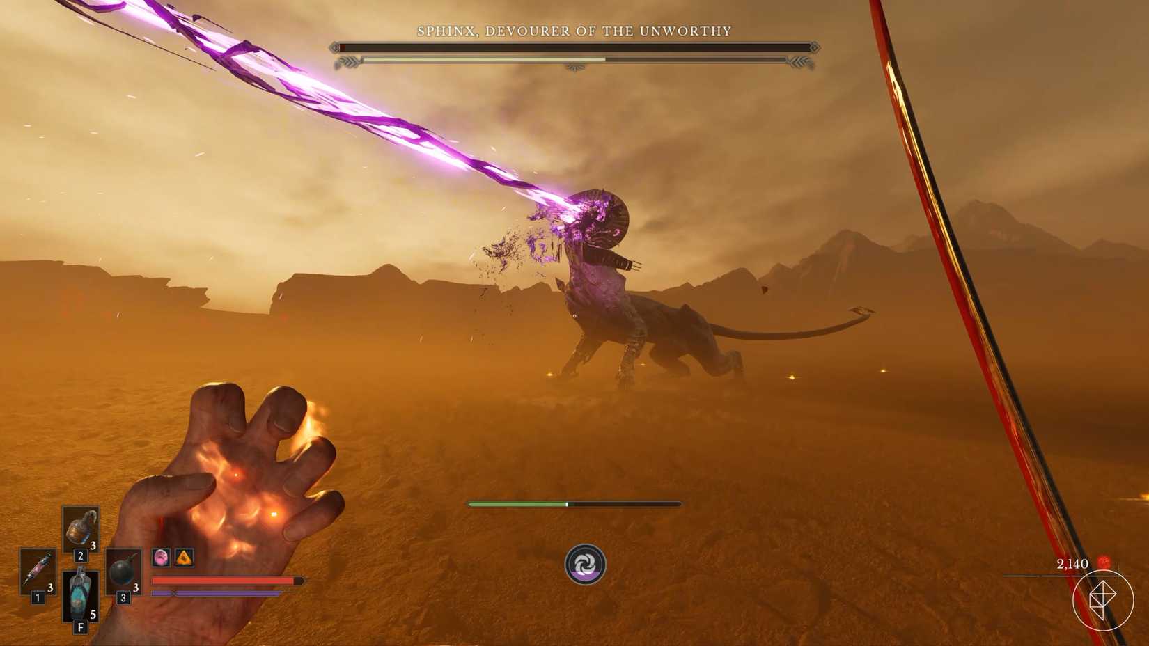 The Sphinx spouts poison in Valor Mortis.