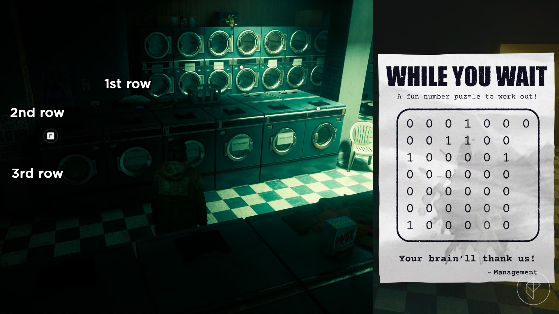Washing machine puzzle setup in Control Resonant.