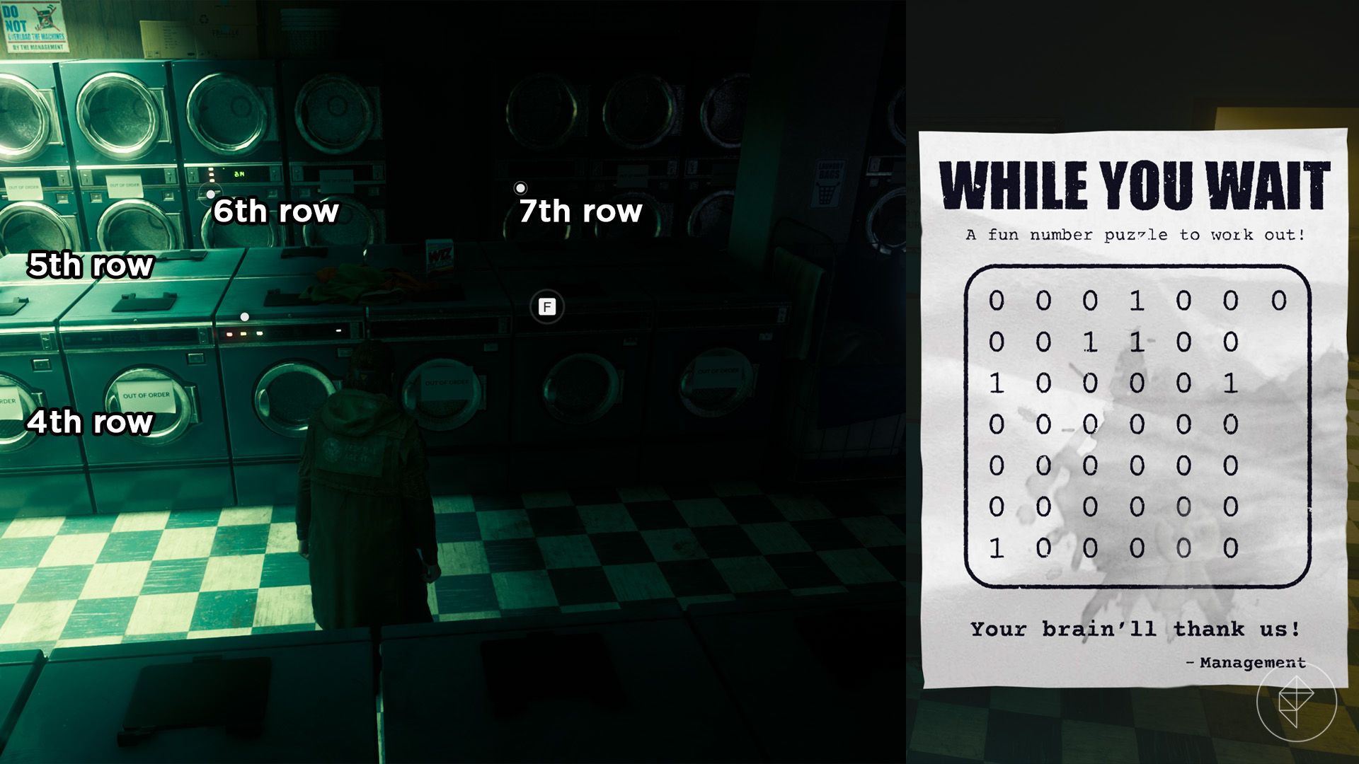 Additional washing machines for the laundromat puzzle.
