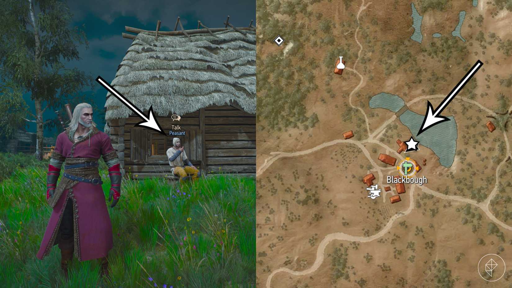 The peasant who discloses extra lore after the "Wild at Heart" quest in The Witcher 3: Wild Hunt has ended.