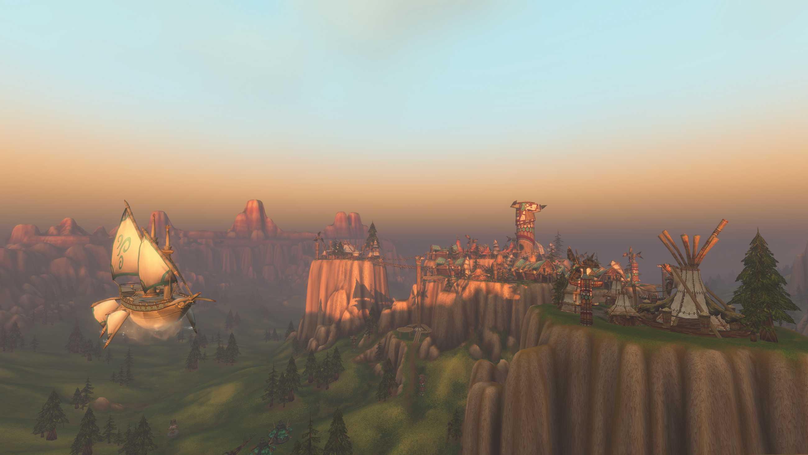 I Spied on the WoW: Forever Beta as an Invisible God with the Blizzard Devs Who Made It 10 Thunder Bluff at sunrise