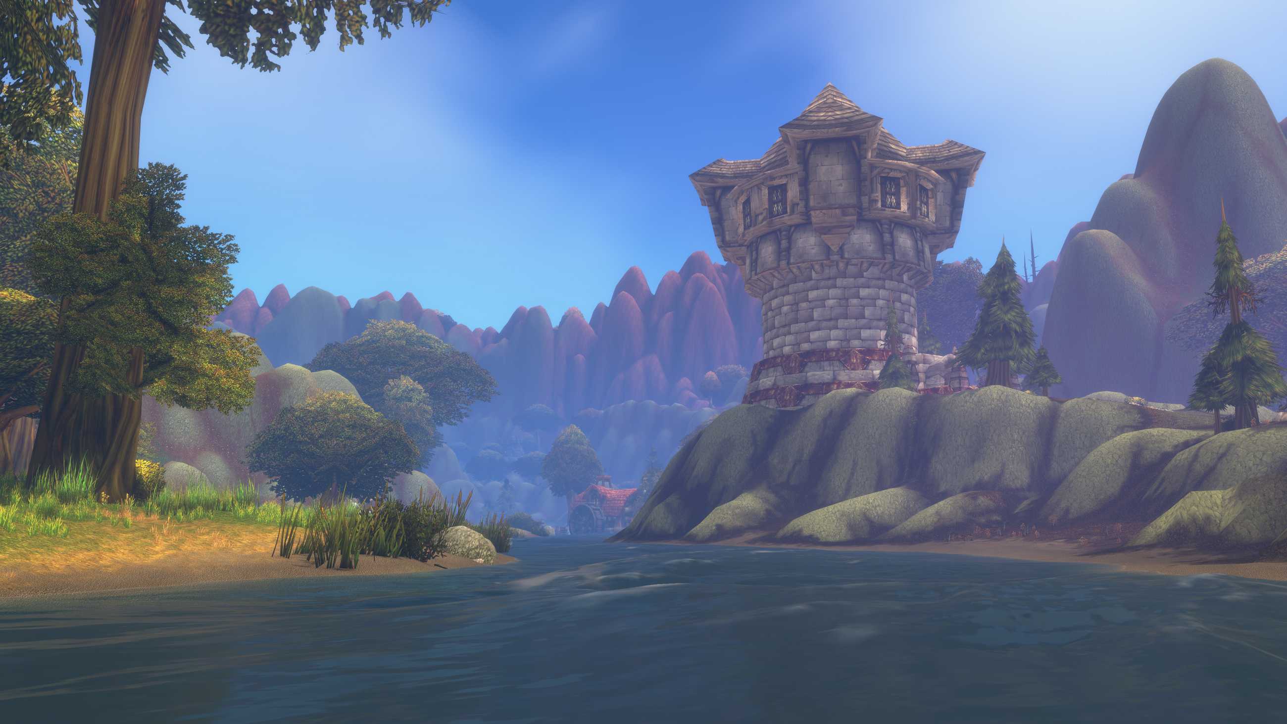 I Spied on the WoW: Forever Beta as an Invisible God with the Blizzard Devs Who Made It 12 A castle stands over a river