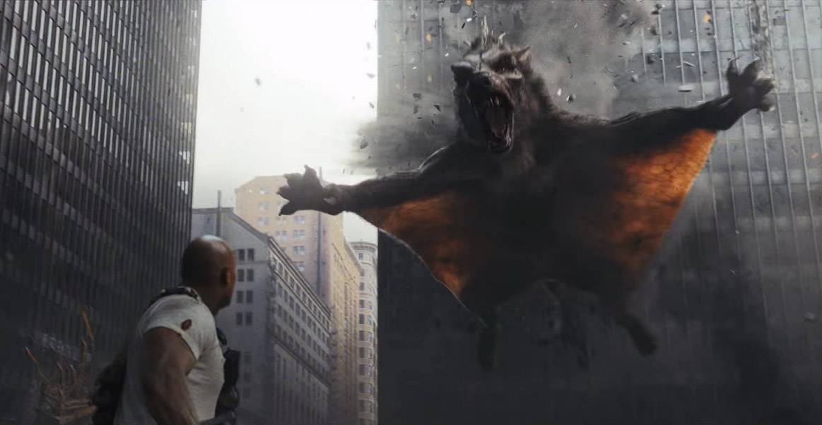 New Rampage trailer has The Rock battling, befriending giant monsters