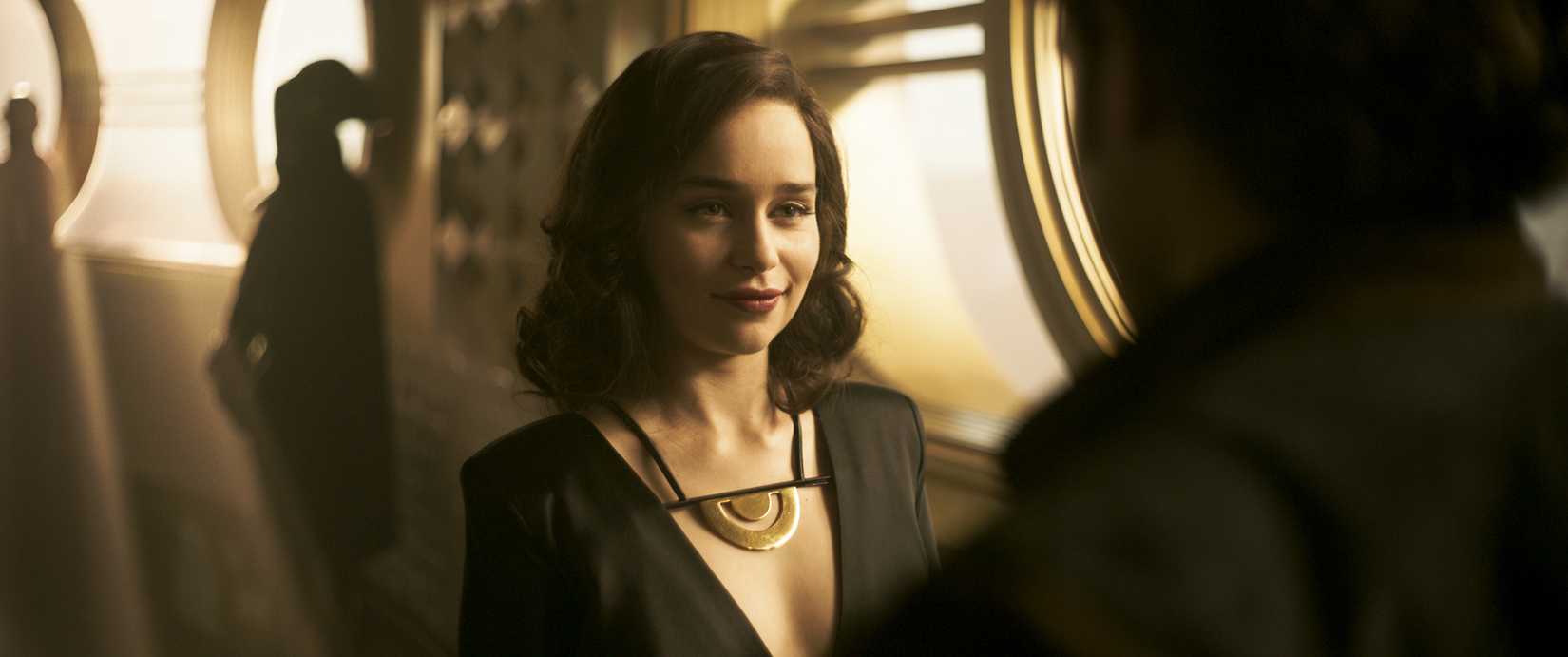 Emilia Clarke as Qi’ra in SOLO: A STAR WARS STORY.