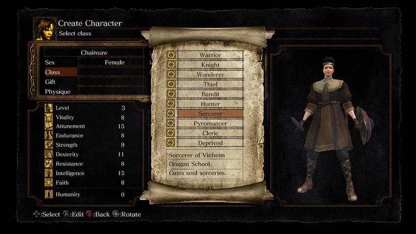 Dark Souls Remastered class and leveling guide