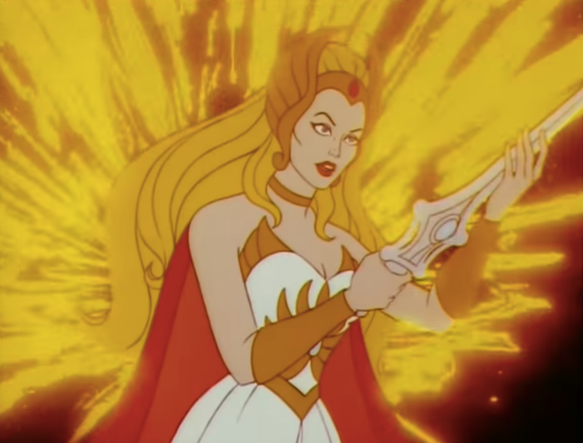 She-Ra in the 1985 Princess of Power Cartoon.