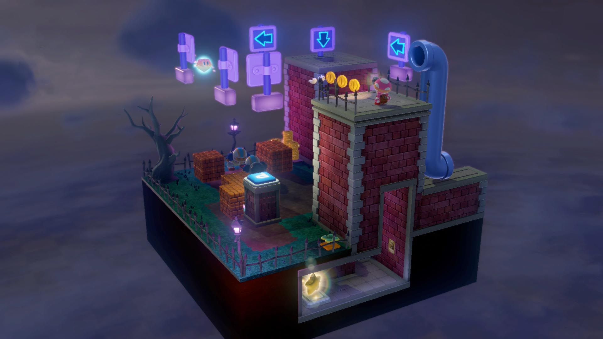 Captain Toad: Treasure Tracker 'Sinister Street Signs' Super Gems
