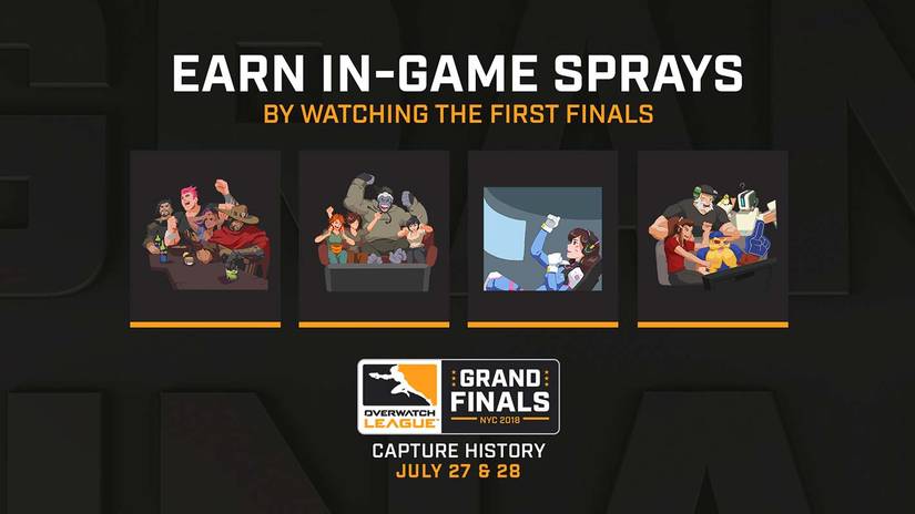 Overwatch League Grand Finals will offer in-game sprays, double token drops