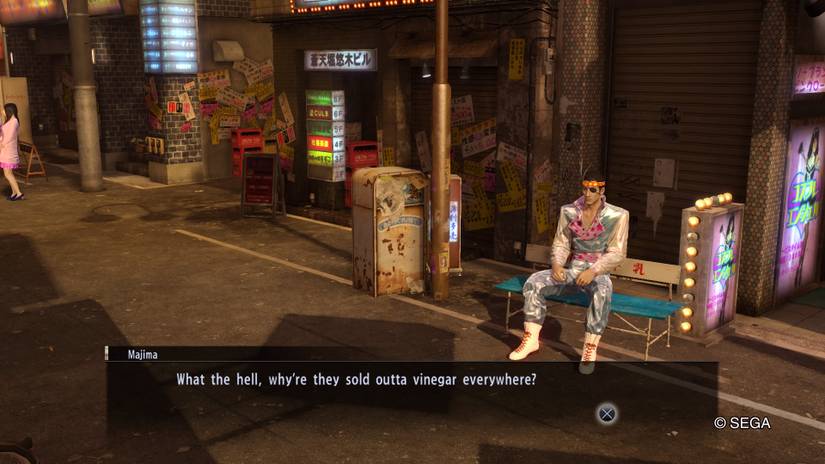 Yakuza 0 - Majima Goro needs some vinegar