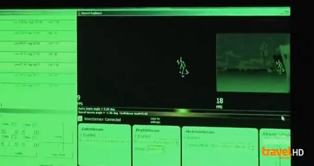Kinect used as a spectral tracker in paranormal TV show Ghost Adventures