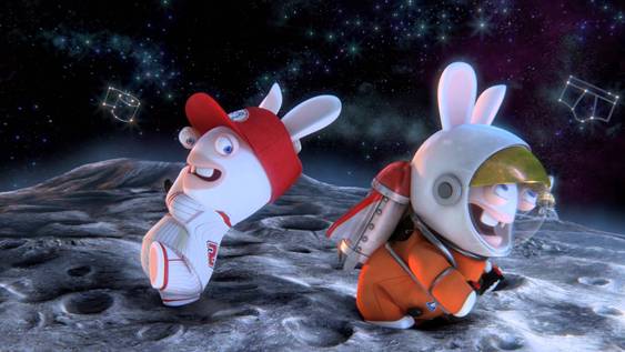 Rabbids Big Bang launch trailer launches rabbits into space