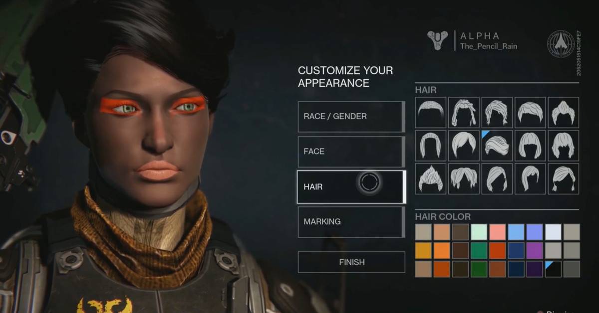 Destiny Exo Race Customization