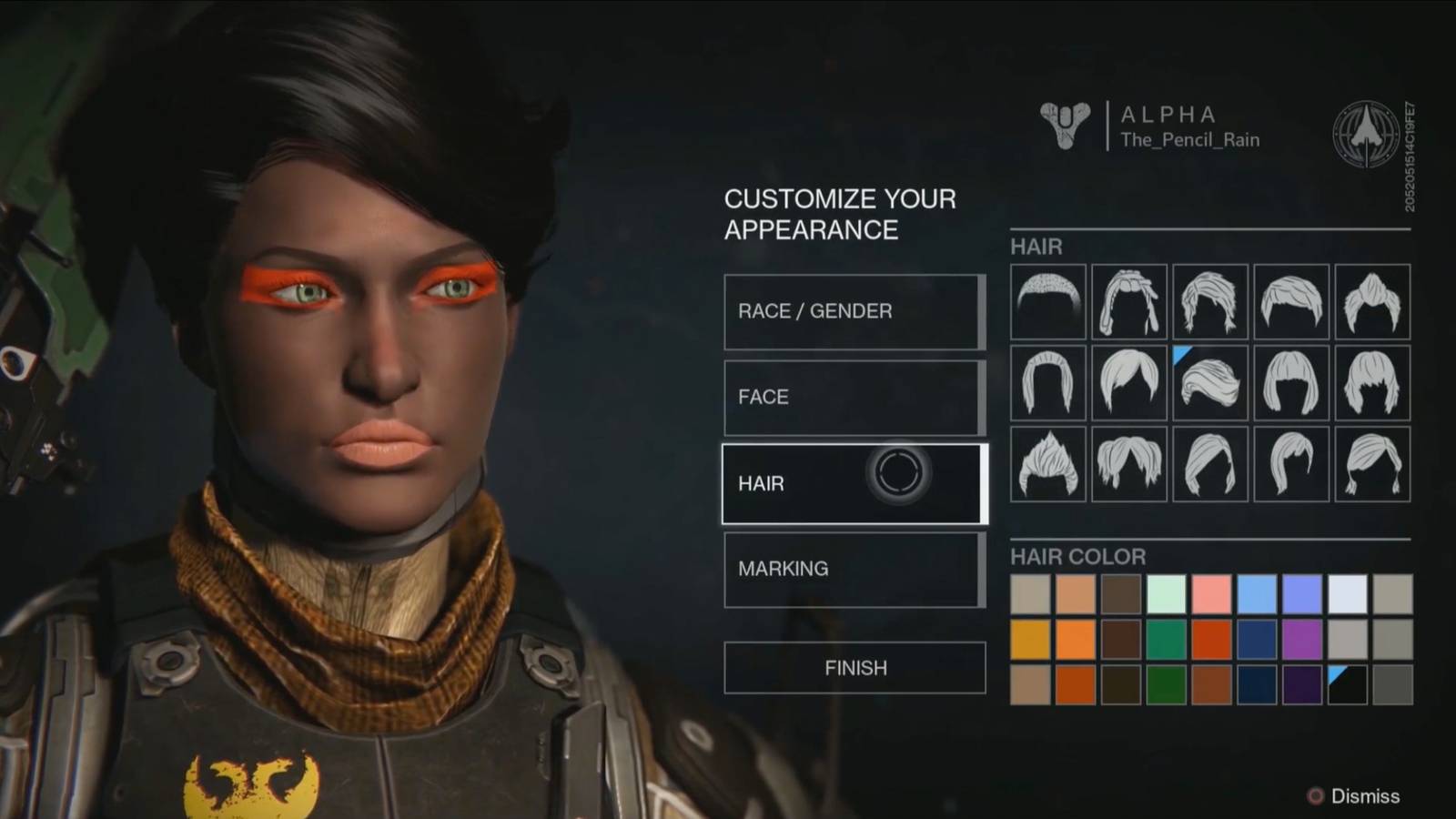 Destiny gameplay: Making faces with the character creator