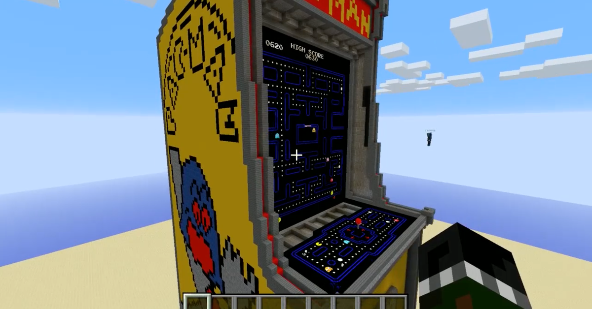 Minecraft Arcae Machine Minecraft Pacman Arcade Machine Showcase Youtube