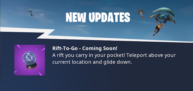 Fortnite is getting portable rifts
