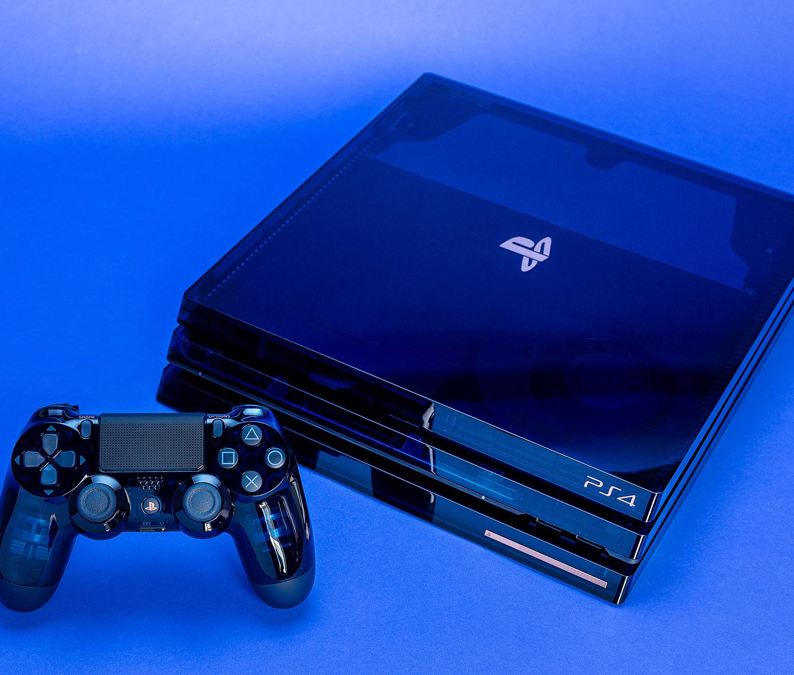 500 Million Limited Edition PS4 Pro detailed in close-up unboxing 