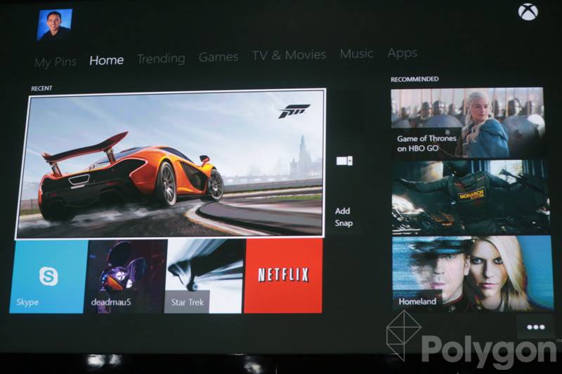 Xbox One offers live television feed, guides