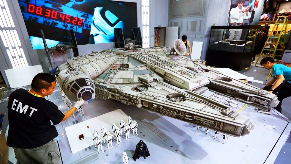 This Millennium Falcon toy is so big, you might have to get out and ...