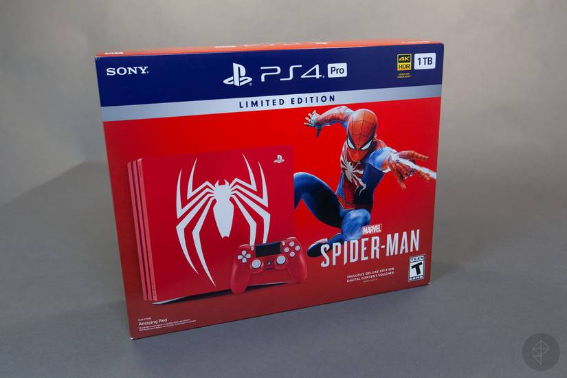 Console Sony PlayStation 4 Pro Edition Limitée Spider-Man – Rouge – 1 To – Version Japon