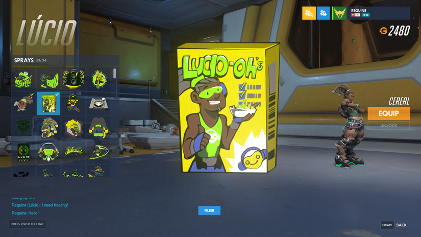 Lucio has his own breakfast cereal now