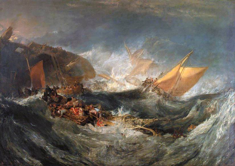 Shipwreck of the Minotaur by J.M.W. Turner
