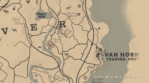 Find Red Dead Redemption 2 Legendary Animals guide with maps