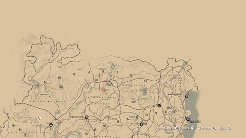 Find Red Dead Redemption 2 Legendary Animals guide with maps