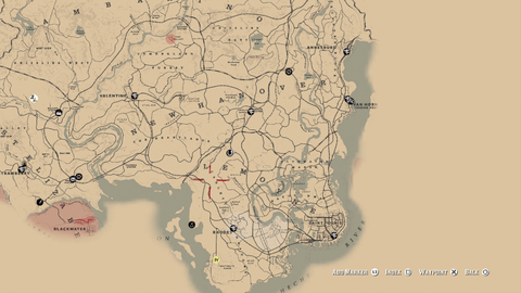 Find Red Dead Redemption 2 Legendary Animals guide with maps