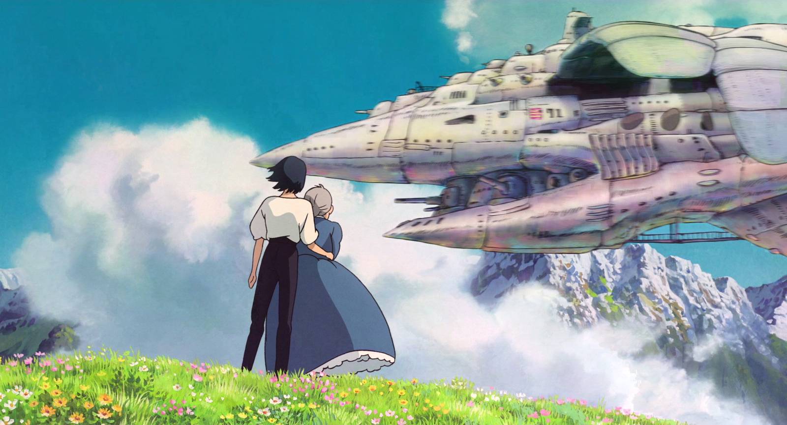 Howl’s Moving Castle — Sophie and Markel spot an airship