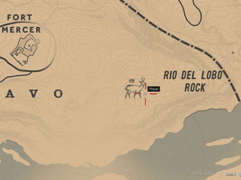 Find Red Dead Redemption 2 Legendary Animals guide with maps