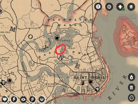 Find Red Dead Redemption 2 Legendary Animals guide with maps